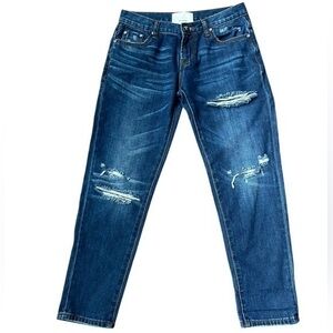 OneTeaspoon Awesome Baggies Low Waist Relaxed Distressed Straight Leg Jeans